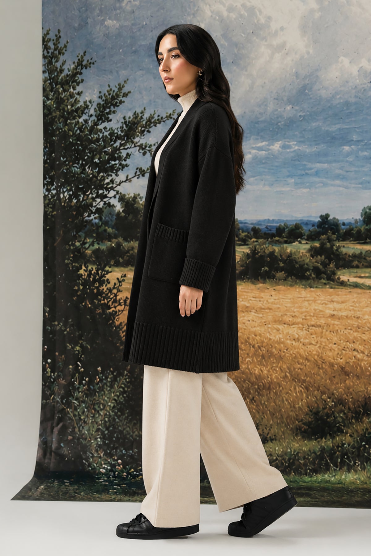 Mid Length Cardigan