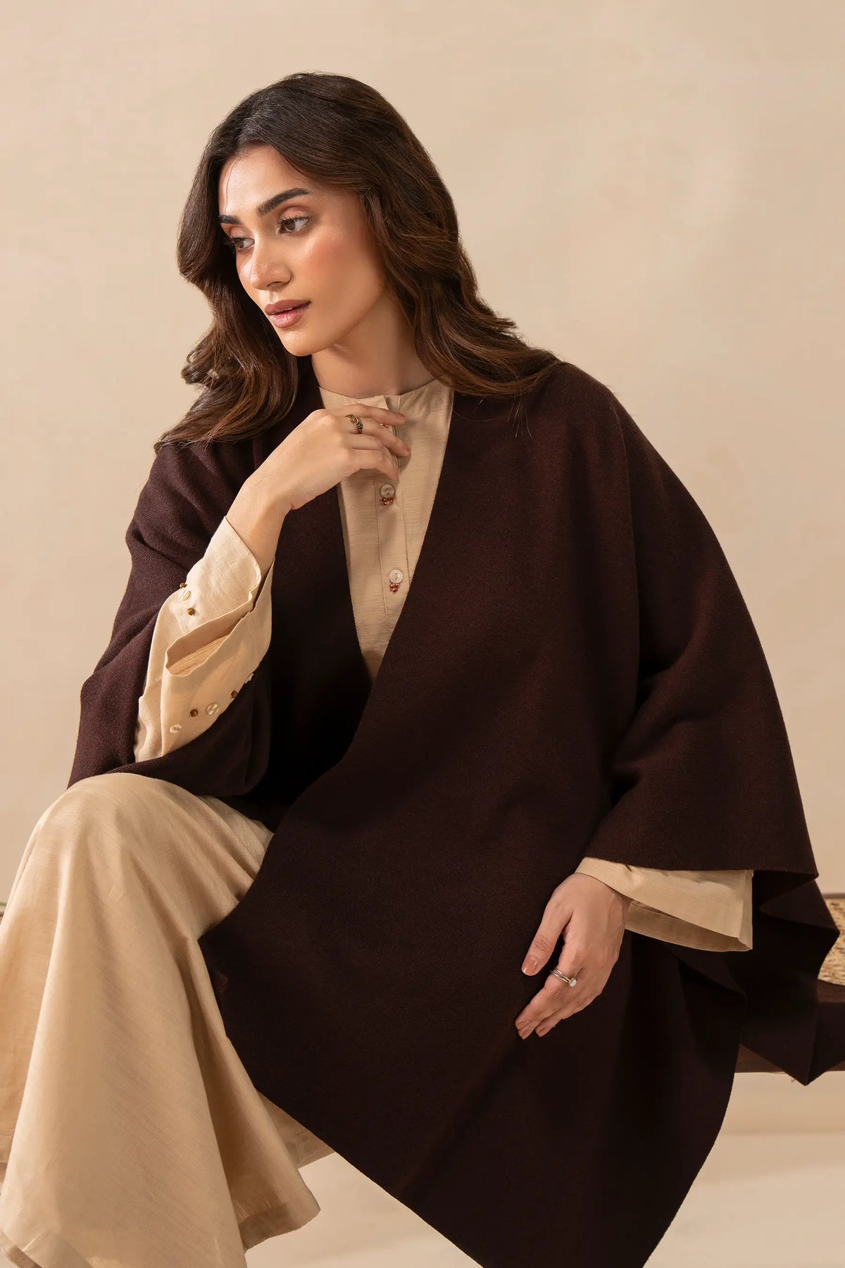 Knitted Cape Shawl