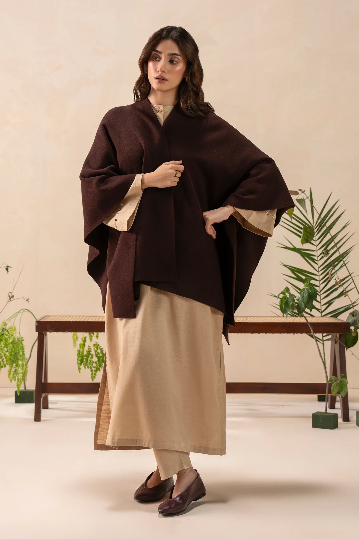 Knitted Cape Shawl