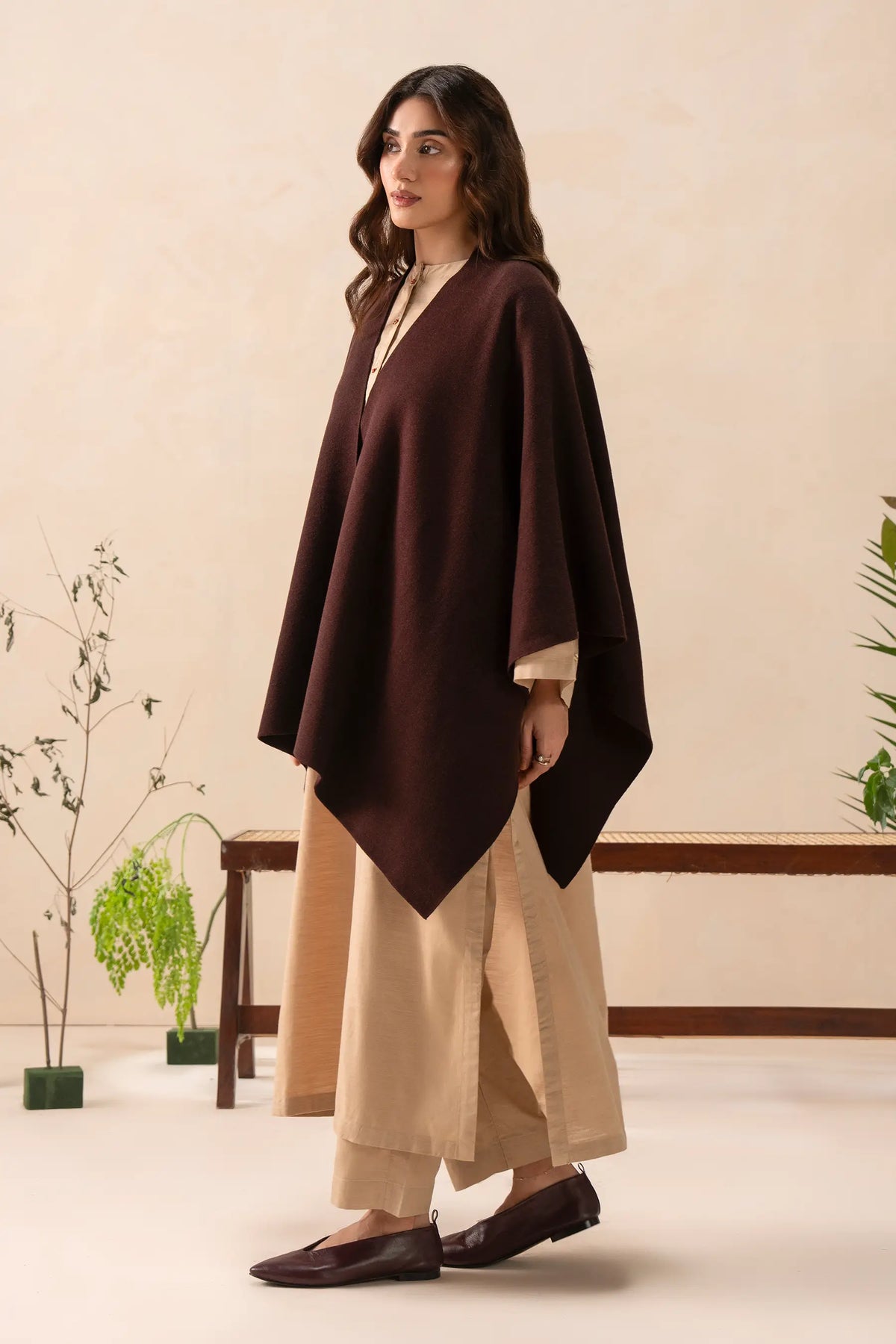 Knitted Cape Shawl