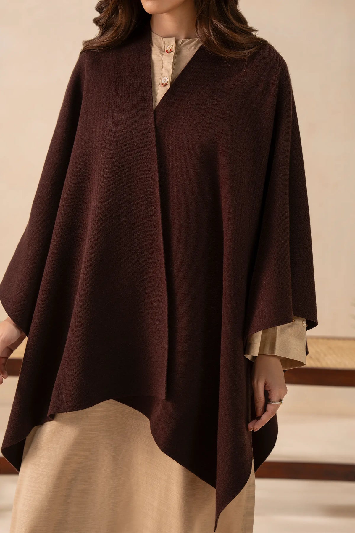 Knitted Cape Shawl