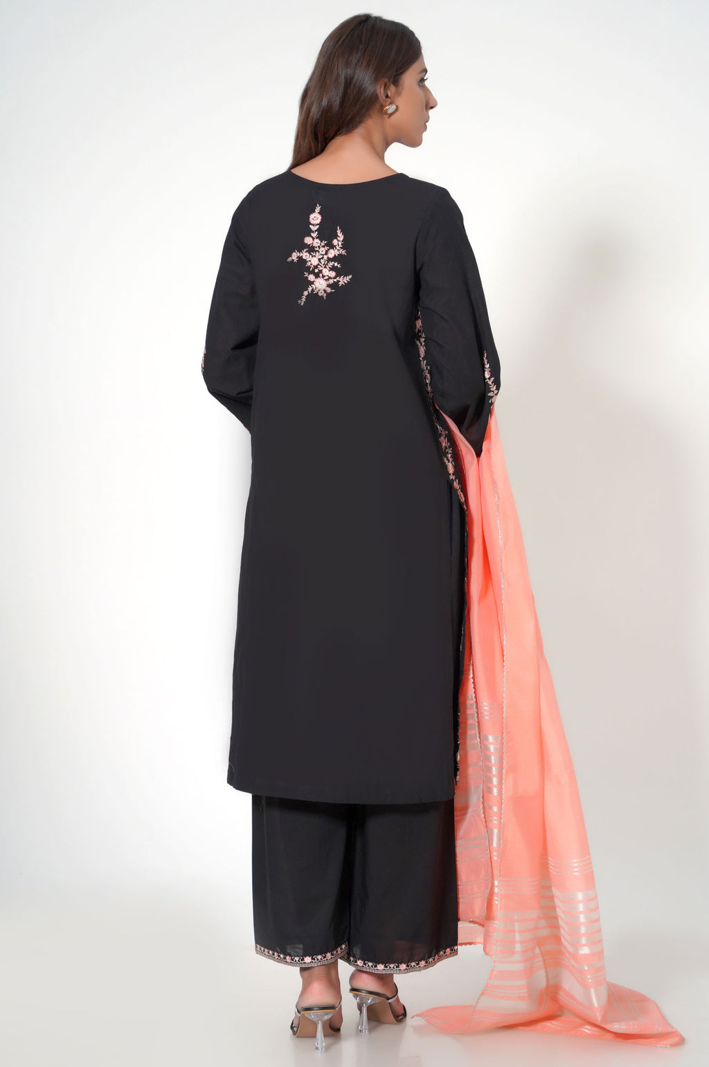 3 Piece Unstitched Embroidered Cambric Suit