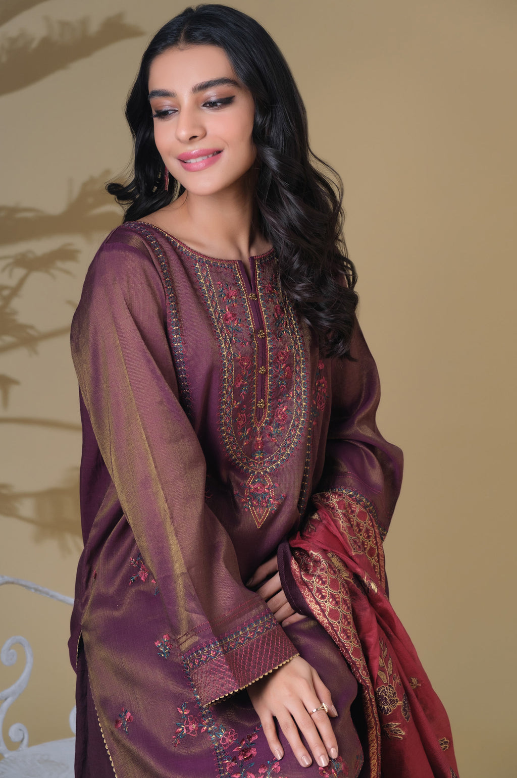 3 Piece Unstitched Embroidered Mysuri Suit