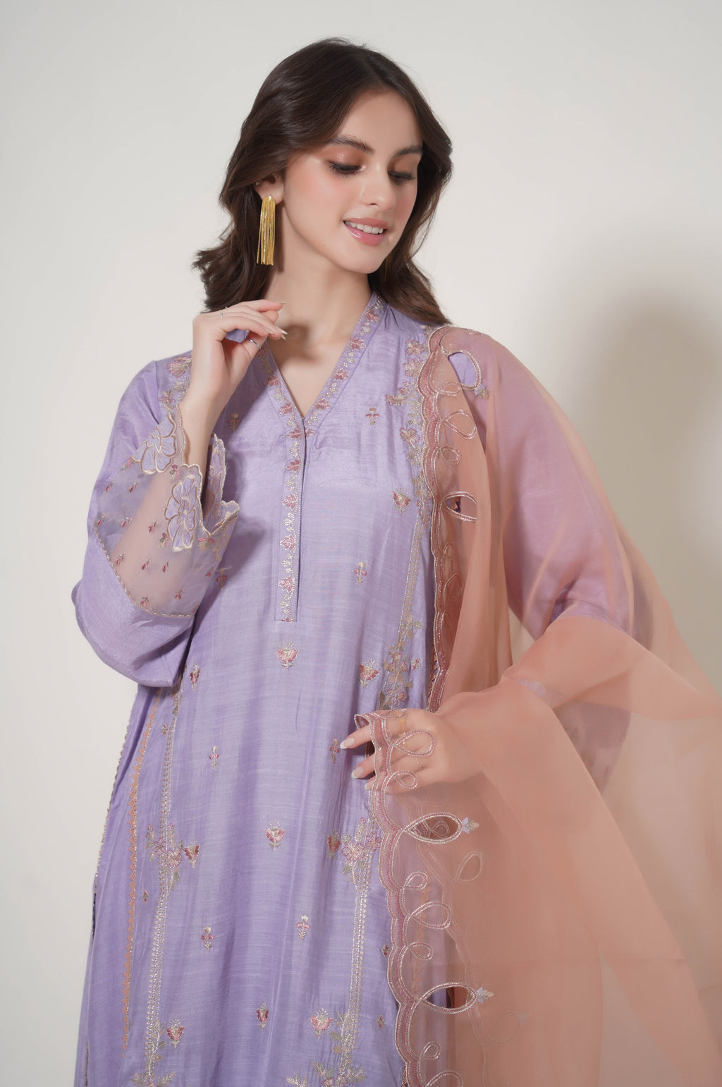 Unstitched 3 Piece Embroidered Raw Silk Suit