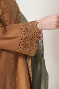 Unstitched 3 Piece Embroidered Cotton Net Suit