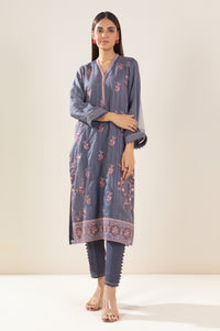 Unstitched 3 Piece Embroidered Organza Suit