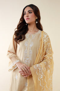 Unstitched 3 Piece Embroidered Cambric Suit