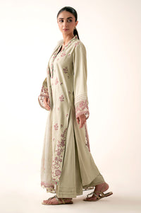 Unstitched 3 Piece Embroidered Oak Silk Suit