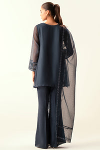 Unstitched 3 Piece Embroidered Khaddi Net Suit