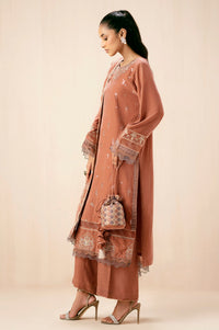 Unstitched 3 Piece Embroidered Velvet Suit