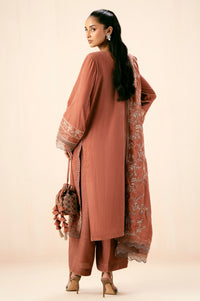 Unstitched 3 Piece Embroidered Velvet Suit
