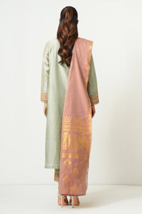 UNSTITCHED EMBROIDERED SUIT