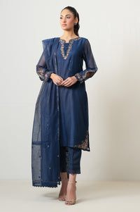 UNSTITCHED EMBROIDERED SUIT