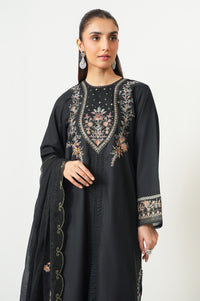 UNSTITCHED EMBROIDERED SUIT