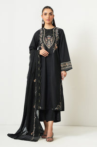UNSTITCHED EMBROIDERED SUIT