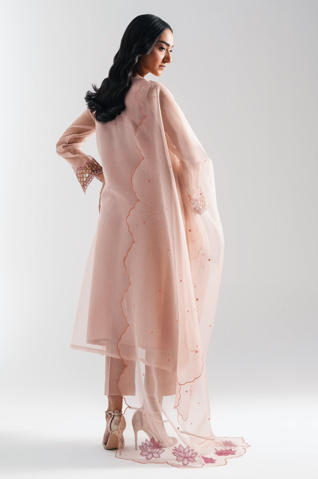 UNSTITCHED EMBROIDERED SUIT