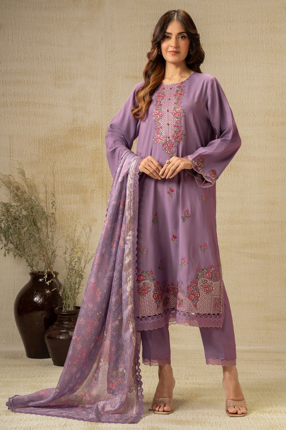 UNSTITCHED 3 PIECE SUIT