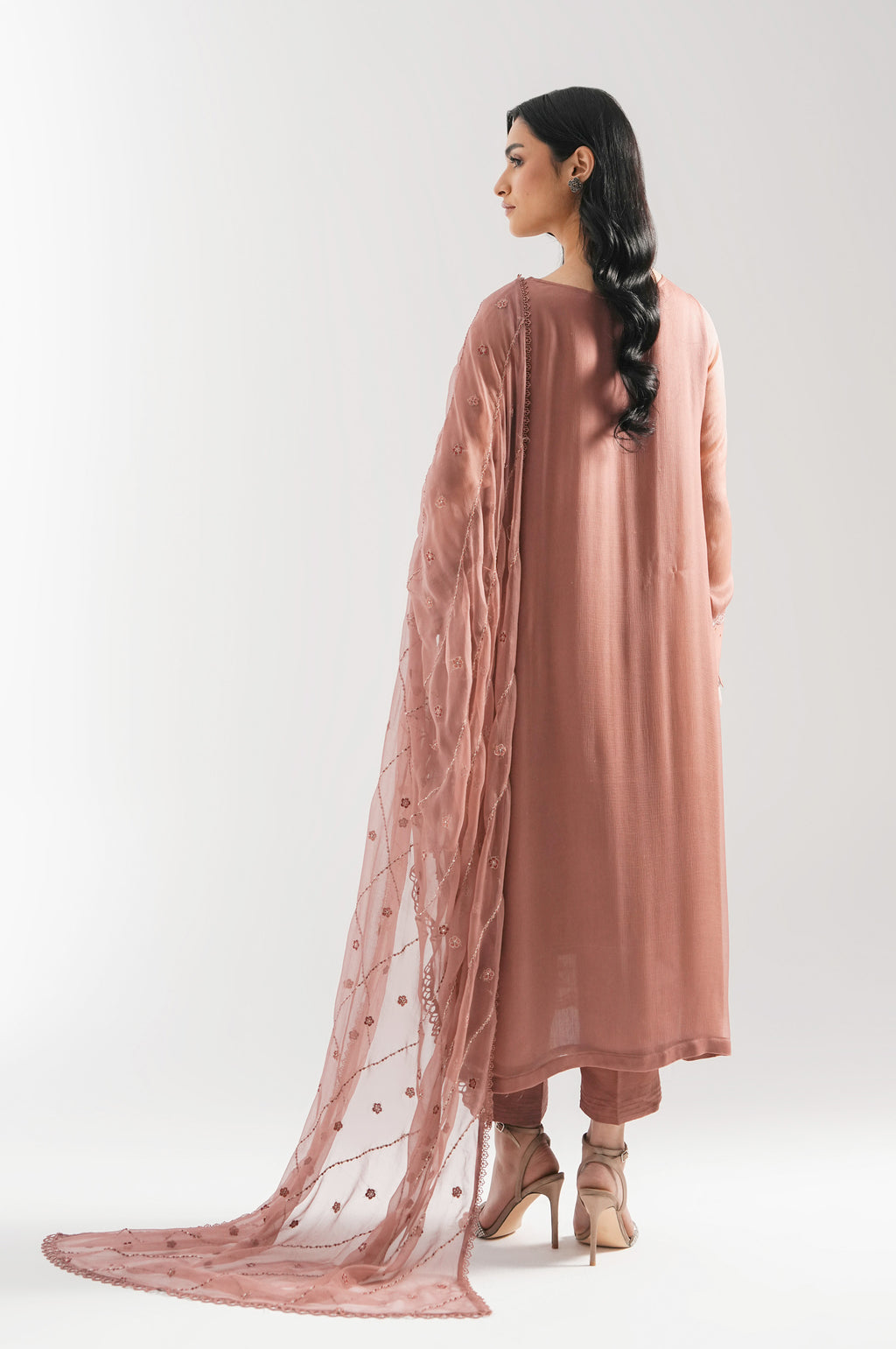UNSTITCHED EMBROIDERED SUIT