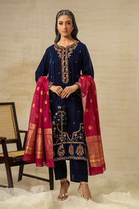 UNSTITCHED EMBROIDERED SUIT