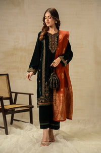 UNSTITCHED EMBROIDERED SUIT