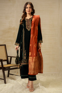 UNSTITCHED EMBROIDERED SUIT