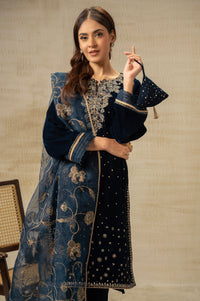 UNSTITCHED EMBROIDERED SUIT