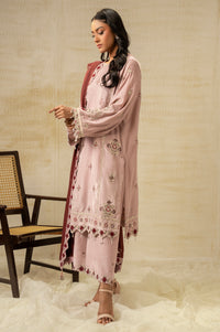 UNSTITCHED EMBROIDERED VELVET SUIT