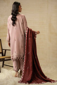 UNSTITCHED EMBROIDERED VELVET SUIT