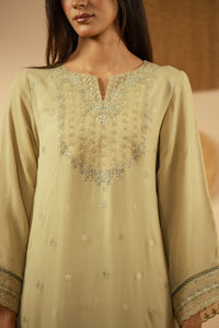 EMBROIDERED CHIFFON UNSTITCHED 3 PIECE SUIT