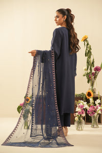 EMBROIDERED RAW SILK UNSTITCHED 3 PIECE SUIT