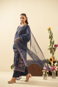EMBROIDERED RAW SILK UNSTITCHED 3 PIECE SUIT