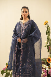 EMBROIDERED RAW SILK UNSTITCHED 3 PIECE SUIT