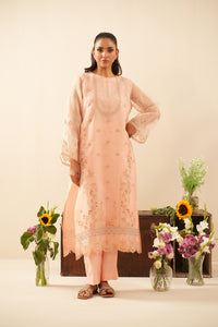 EMBROIDERED ORGANZA UNSTITCHED 3 PIECE SUIT