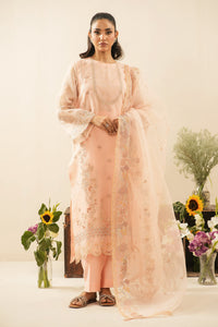 EMBROIDERED ORGANZA UNSTITCHED 3 PIECE SUIT