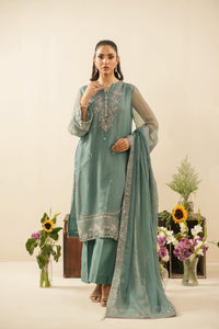 EMBROIDERED CHIFFON UNSTITCHED 3 PIECE SUIT