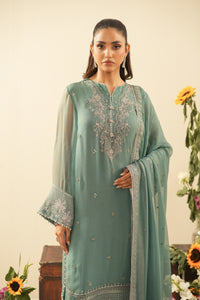 EMBROIDERED CHIFFON UNSTITCHED 3 PIECE SUIT