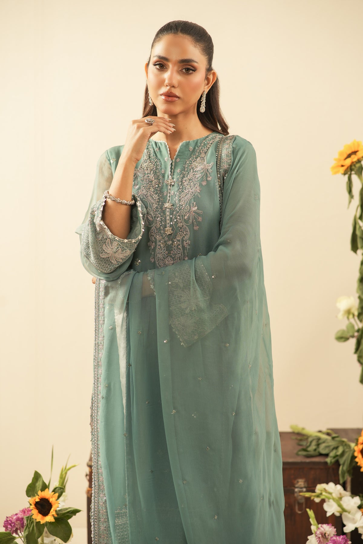 UNSTITCHED 3 PIECE SUIT