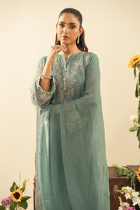 EMBROIDERED CHIFFON UNSTITCHED 3 PIECE SUIT