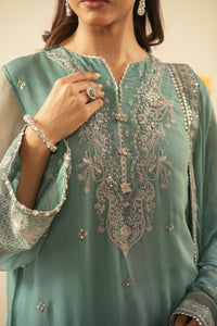 EMBROIDERED CHIFFON UNSTITCHED 3 PIECE SUIT
