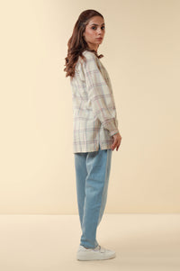 Zeen Yarn Dyed Western Top - Off White