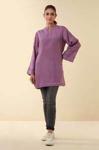 Embroidered Raw Silk Western Top
