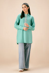 Embroidered Raw Silk Western Top