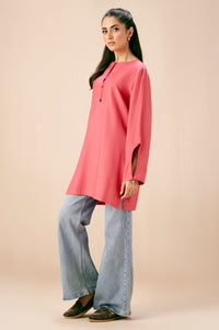 Dyed Raw Silk Western Top