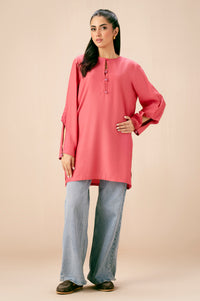 Dyed Raw Silk Western Top