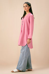 Dyed Raw Silk Western Top