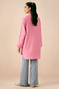 Dyed Raw Silk Western Top