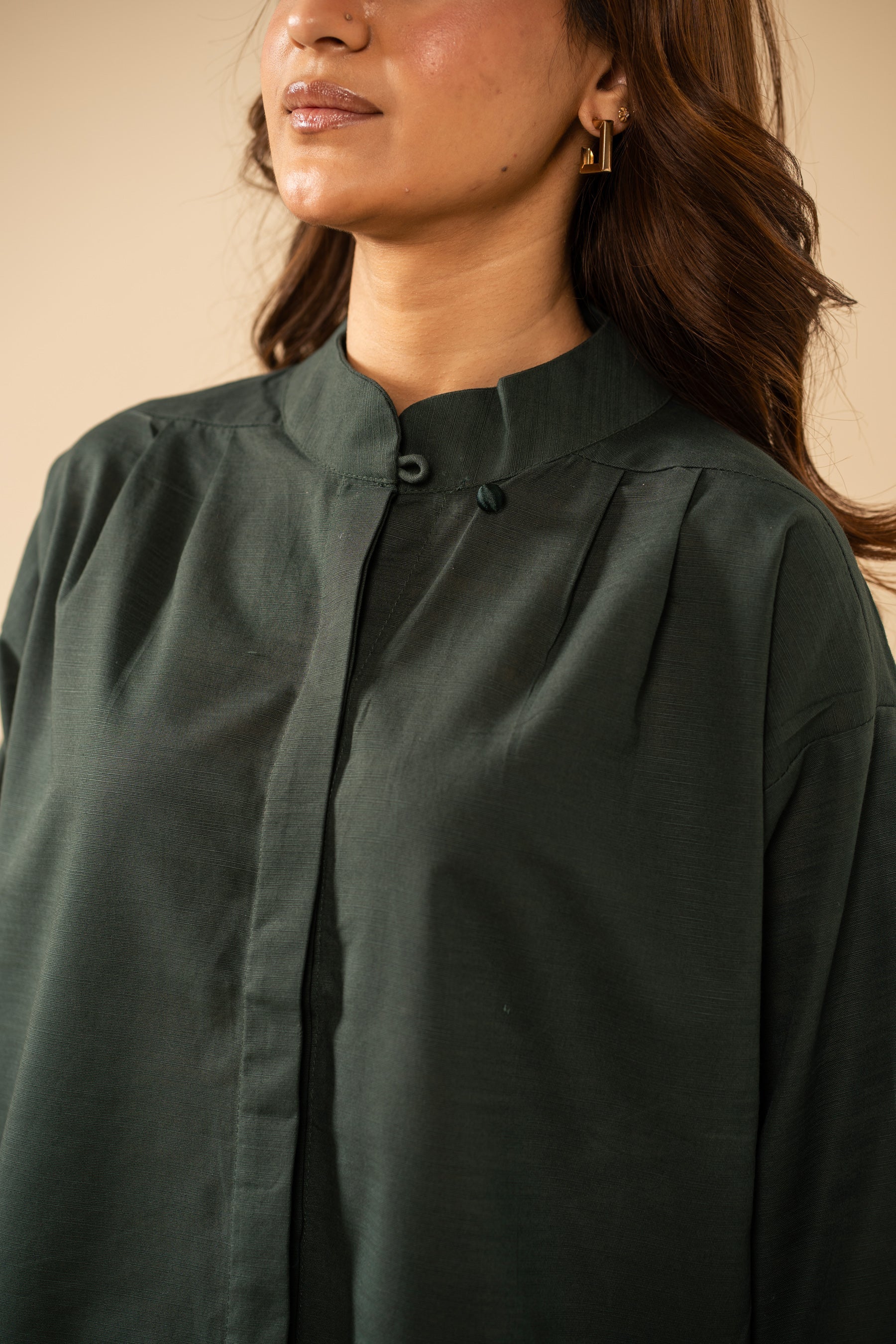 Stitched 1 Piece Stylized Yarn Dyed Shirt (FACTORY E-OUTLET)
