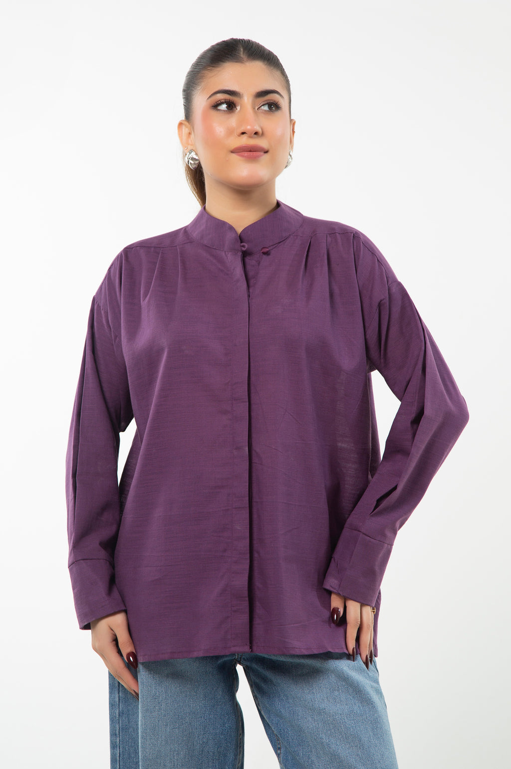 Stitched 1 Piece Stylized Yarn Dyed Shirt