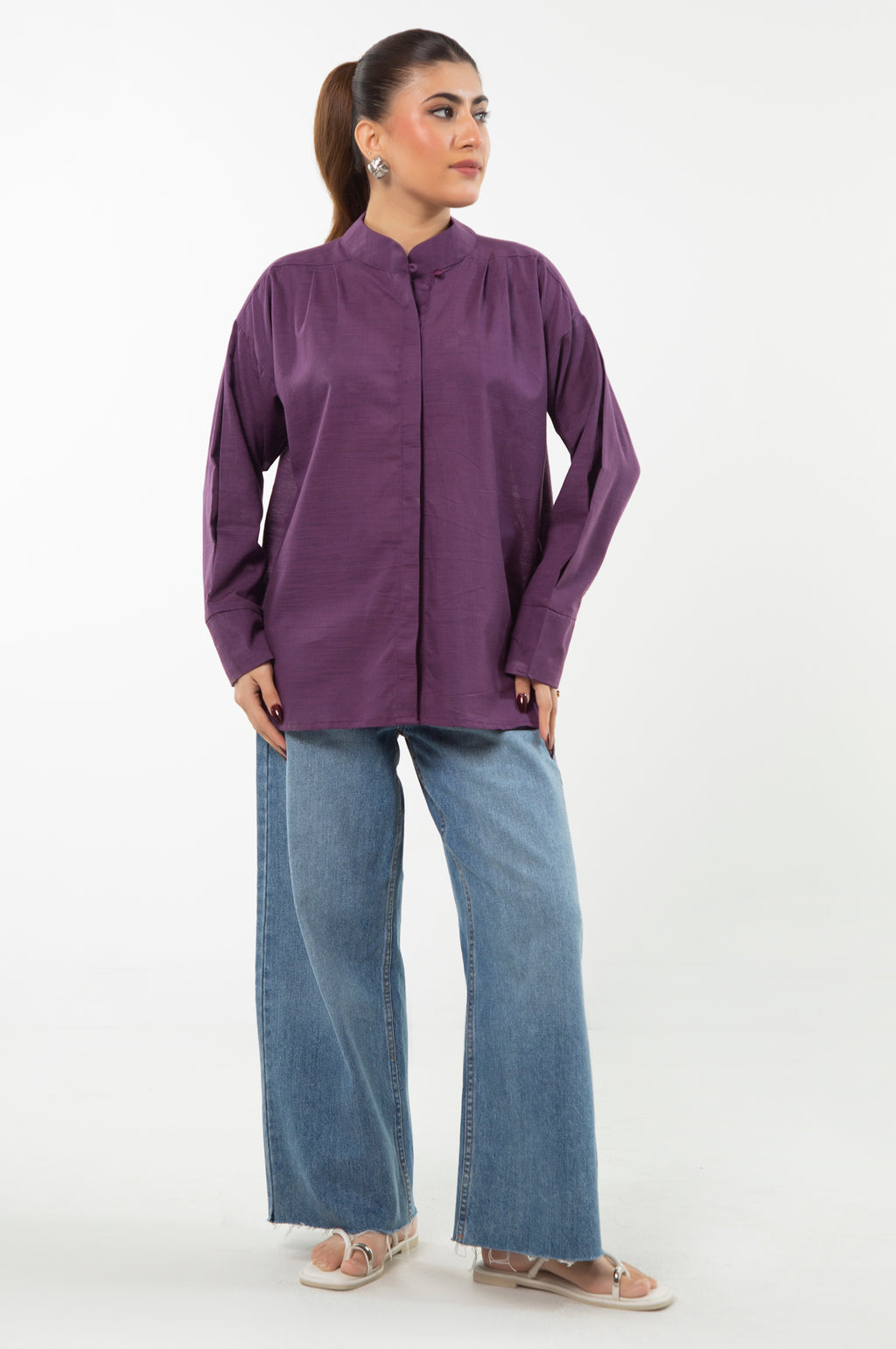 Stitched 1 Piece Stylized Yarn Dyed Shirt