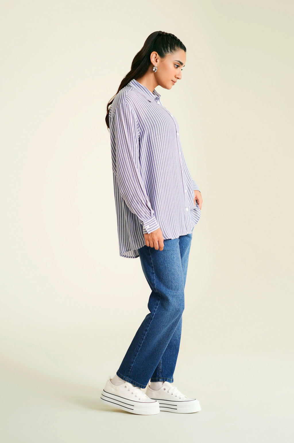 Stitched 1 Piece Stylized Yarn Dyed Top